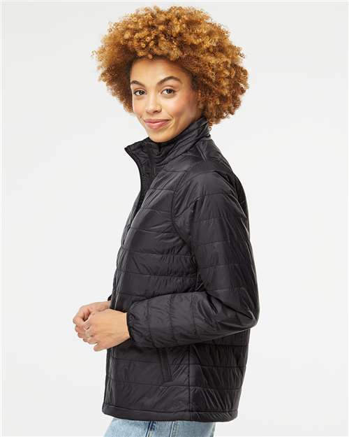 Women's Puffer Jacket – On Model – Side