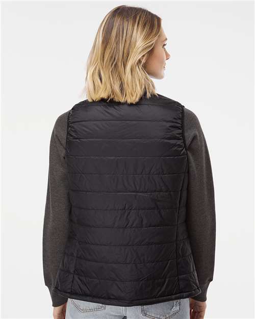Women's Puffer Vest – On Model – Back