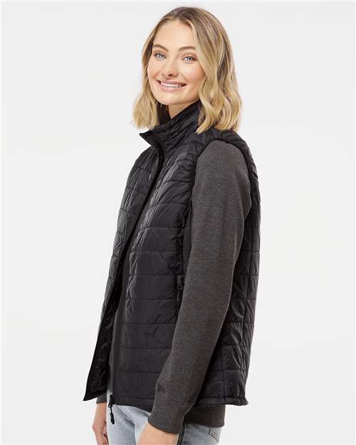 Women's Puffer Vest – On Model – Side
