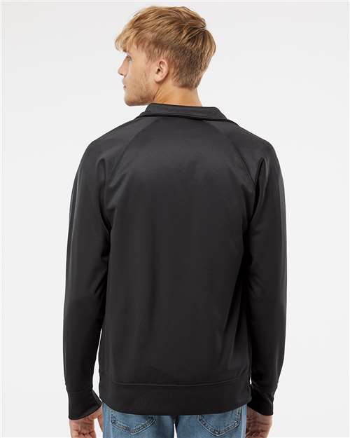 Men's Lightweight Poly-Tech Full-Zip Track Jacket – On Model – Back