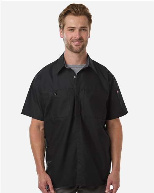 Men's Performance Plus Short Sleeve Shirt With Oilblok Technology – On Model