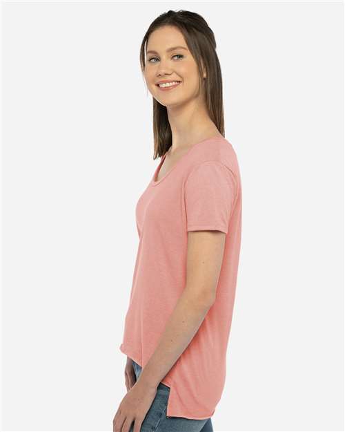 Women's Festival Scoop Neck Tee – On Model – Side
