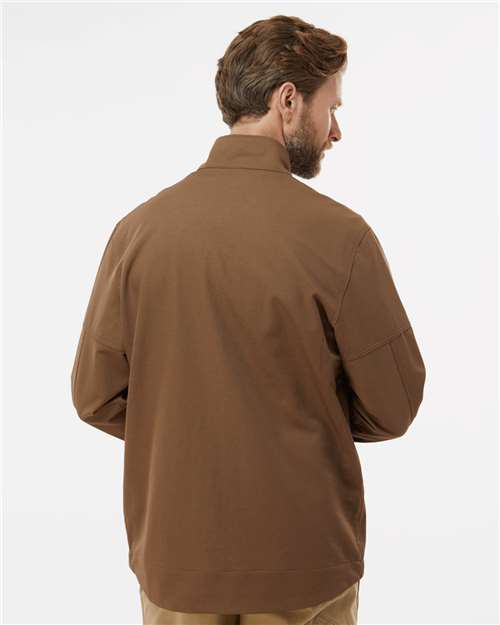 Men's Ace Woven Stretch Soft Shell Jacket – On Model – Back