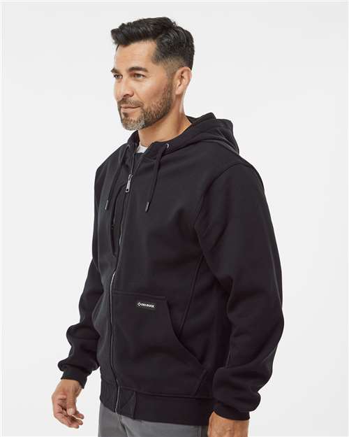 Men's Bateman Bonded Power Fleece 2.0 Full-Zip Jacket – On Model – Side