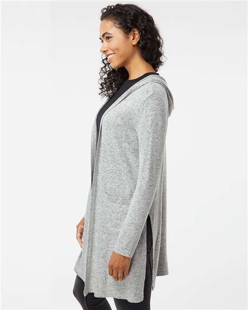 Women's Cuddle Fleece Cardigan – On Model – Side
