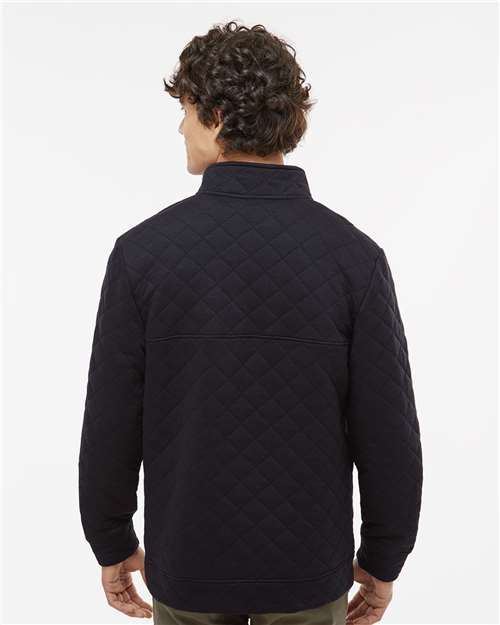 Men's Quilted Half-Snap Pullover – On Model – Back