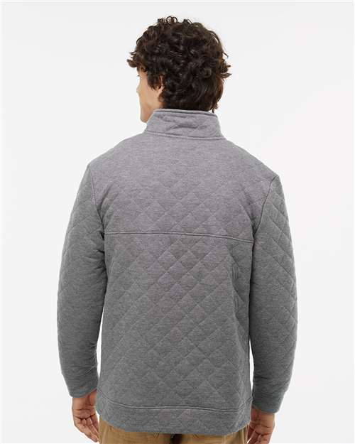 Men's Quilted Half-Snap Pullover – On Model – Back