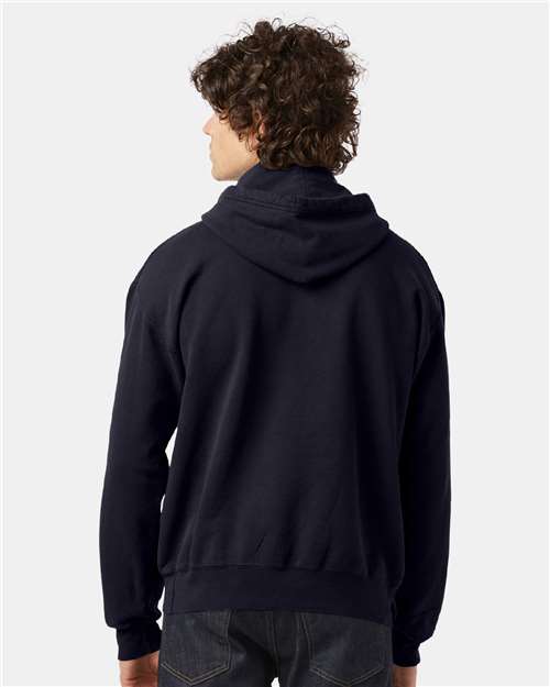 Unisex Garment-Dyed Hooded Sweatshirt – On Model – Back