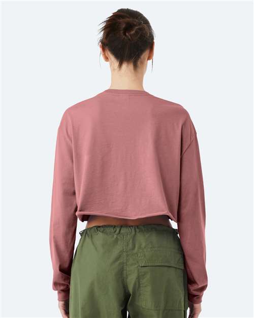 Women's FWD Fashion Crop Long Sleeve Tee – On Model – Back