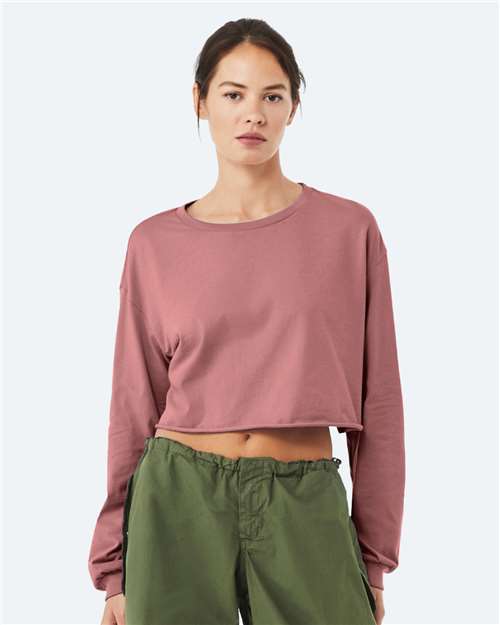Women's FWD Fashion Crop Long Sleeve Tee – On Model