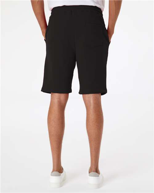 Men's Midweight Fleece Shorts – On Model – Back
