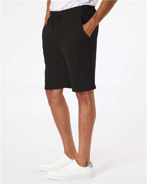 Men's Midweight Fleece Shorts – On Model – Side