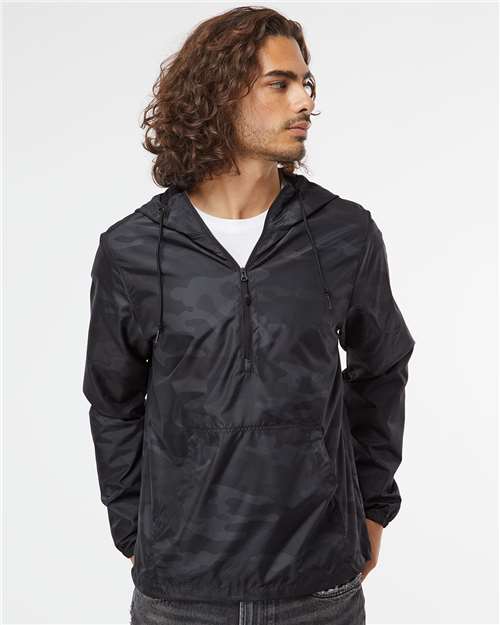 Unisex Lightweight Quarter-Zip Windbreaker Pullover Jacket