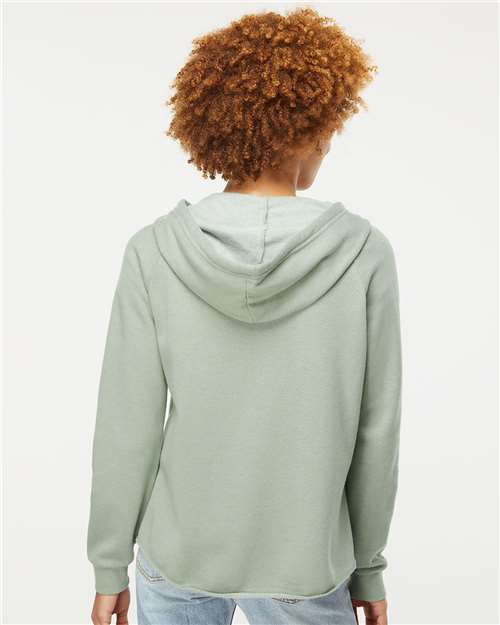 Women's California Wave Wash Full-Zip Hooded Sweatshirt – On Model – Back