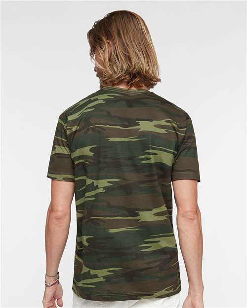 Unisex Camo Tee – On Model – Back