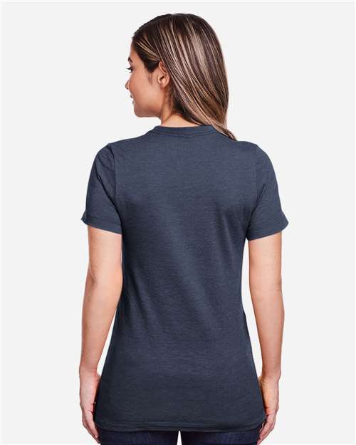 Women's Softstyle® CVC T-Shirt – On Model – Back