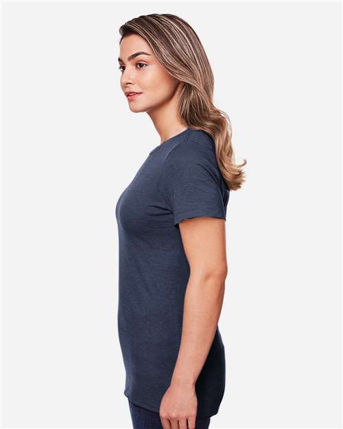 Women's Softstyle® CVC T-Shirt – On Model – Side