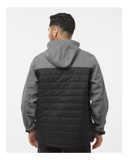 Men's Pinnacle Soft Shell Puffer Jacket – On Model – Back