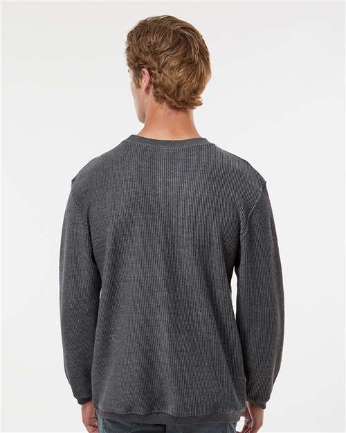 Unisex Corded Crewneck Sweatshirt – On Model – Back