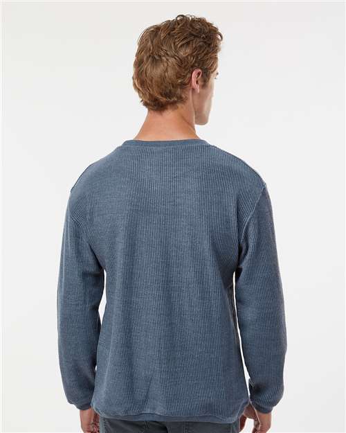 Unisex Corded Crewneck Sweatshirt – On Model – Back