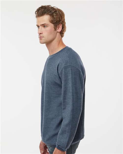 Unisex Corded Crewneck Sweatshirt – On Model – Side
