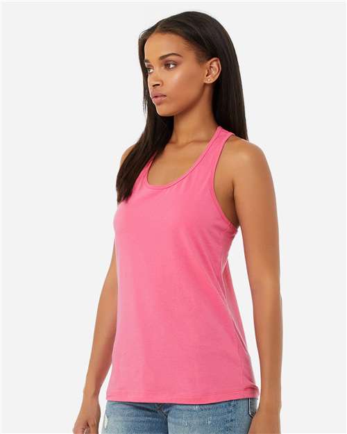 Women's Jersey Racerback Tank – On Model – Side