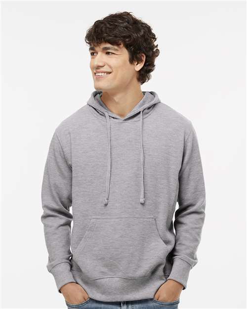 Men's Ripple Fleece Hooded Sweatshirt – On Model