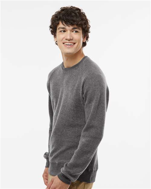 Unisex Flip Side Fleece Crewneck Sweatshirt – On Model – Side