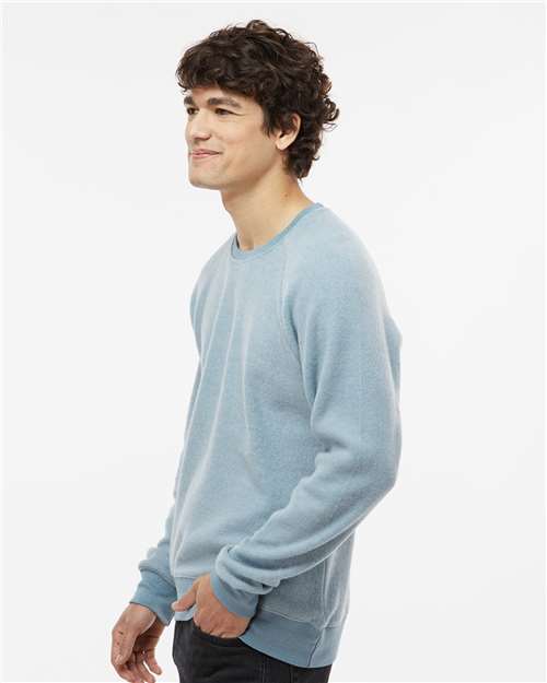 Unisex Flip Side Fleece Crewneck Sweatshirt – On Model – Side