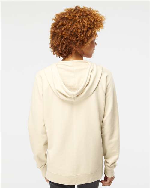 Unisex Icon Lightweight Loopback Terry Full-Zip Hooded Sweatshirt – On Model – Back
