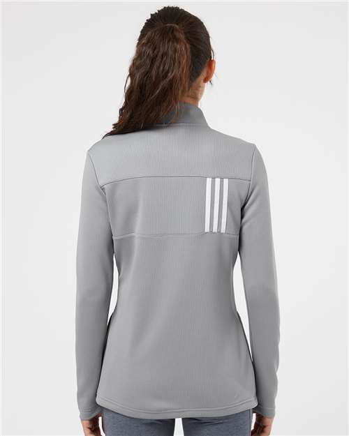 Women's 3-Stripes Double Knit Full-Zip Jacket – On Model – Back