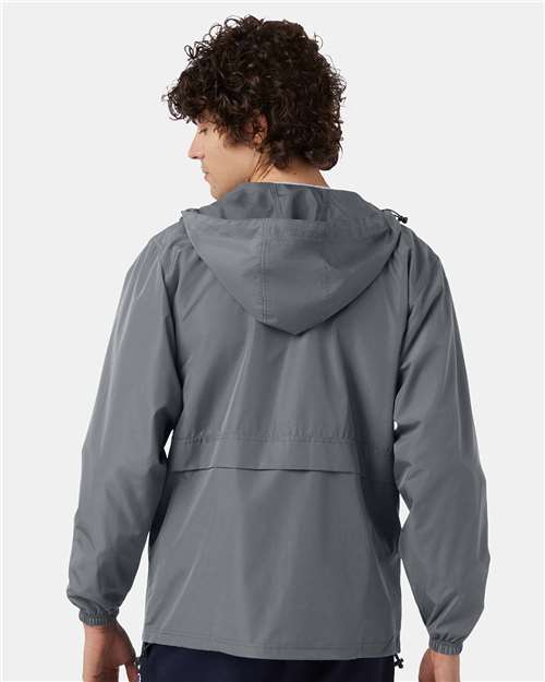 Unisex Full-Zip Anorak Jacket – On Model – Back