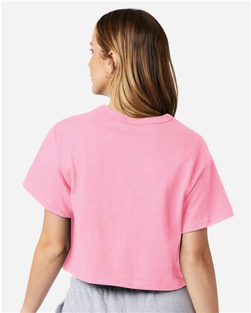Women's Heritage Jersey Crop T-Shirt – On Model – Back