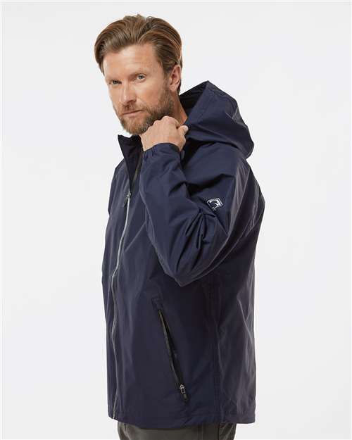 Unisex Torrent Waterproof Hooded Jacket – On Model – Side