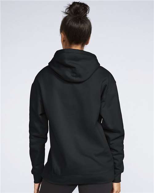 Unisex Softstyle® Midweight Hooded Sweatshirt – On Model – Back