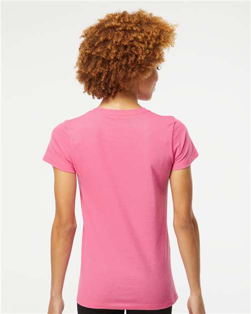 Women's Gold Soft Touch T-Shirt – On Model – Back
