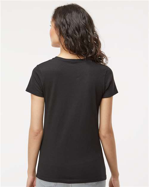 Women's Gold Soft Touch T-Shirt – On Model – Back