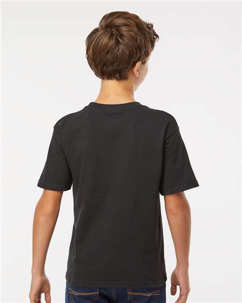 Youth Gold Soft Touch T-Shirt – On Model – Back