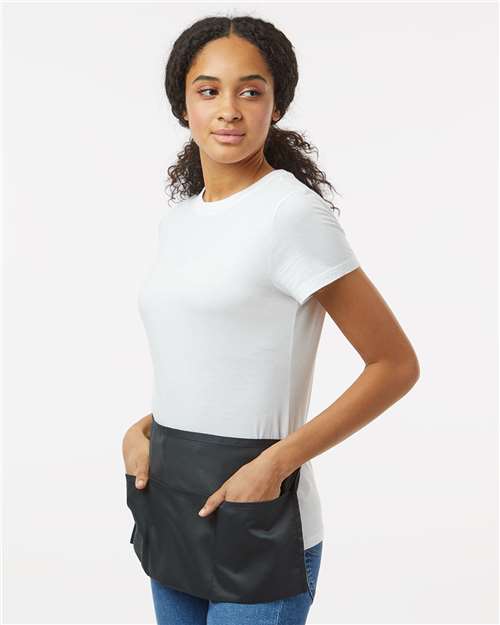Midweight Cotton Twill Waist Apron – On Model – Side