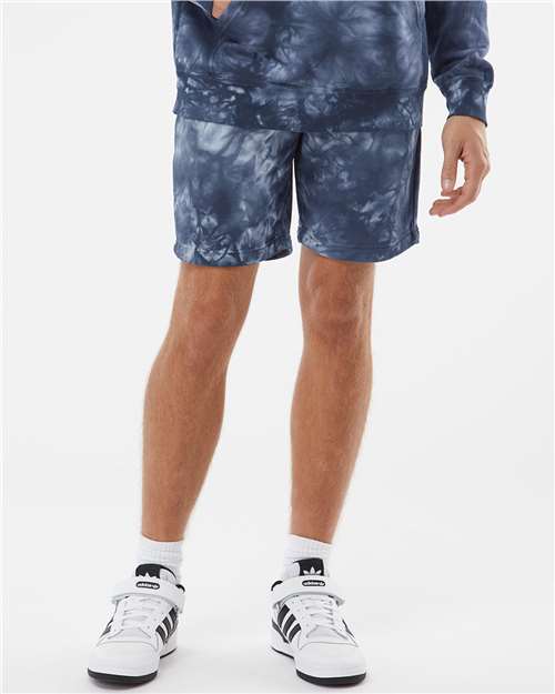Unisex Tie-Dyed Fleece Shorts