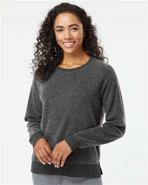 Women's Fleece Out Crewneck Pullover – On Model