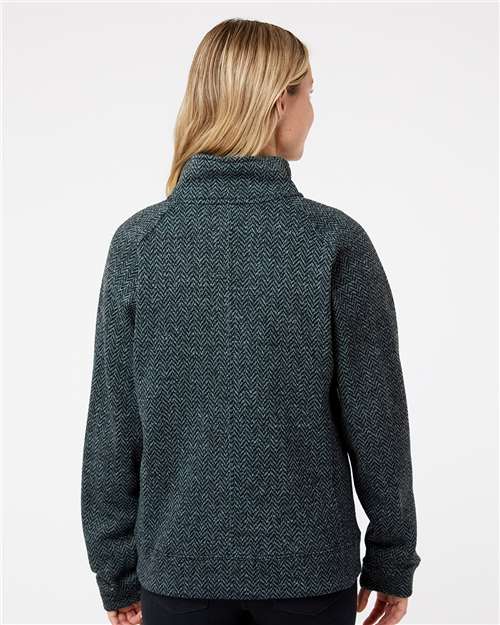 Women's Traverse Full-Zip Sweater – On Model – Back
