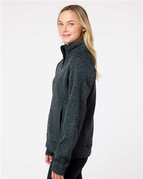 Women's Traverse Full-Zip Sweater – On Model – Side