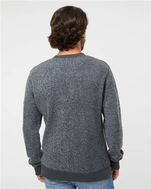 Unisex Aspen Fleece Crewneck Sweatshirt – On Model – Back