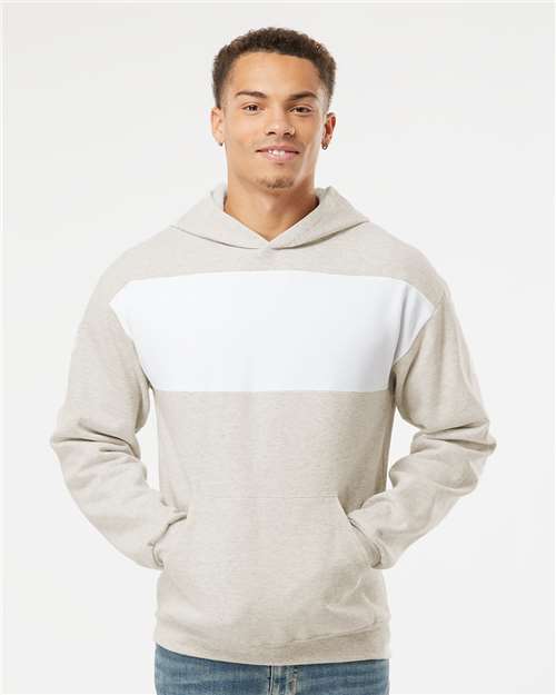 Unisex Nublend® Billboard Hooded Sweatshirt – On Model