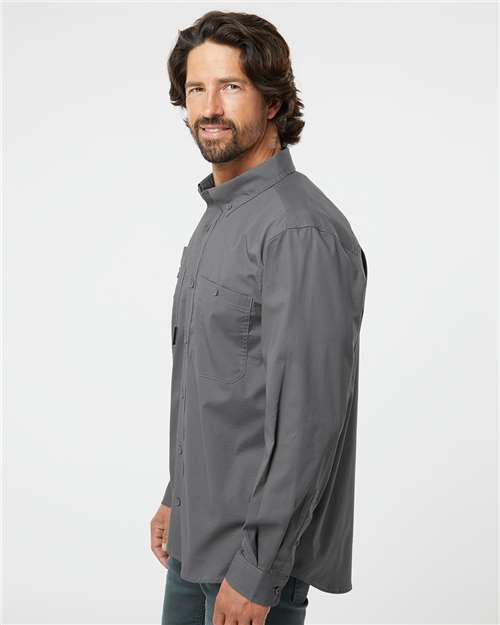 Men's Craftsman Woven Shirt – On Model – Side