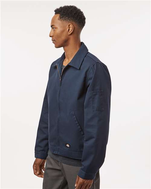 Men's Unlined Industrial Eisenhower Jacket – On Model – Side