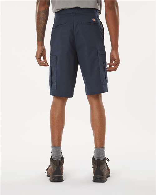 Men's Extended Sizes Premium 11" Industrial Cargo Shorts – On Model – Back