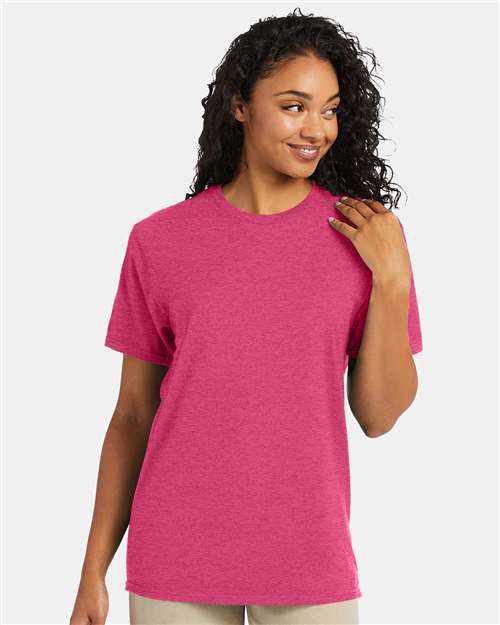 Unisex Perfect-T T-Shirt in Wow Pink Heather