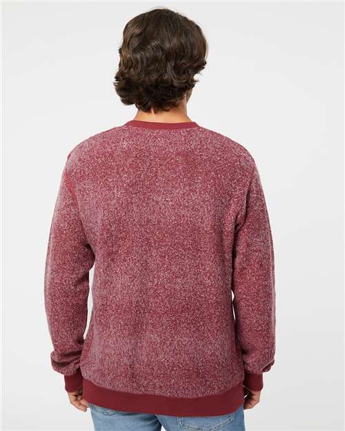 Unisex Aspen Fleece Crewneck Sweatshirt – On Model – Back